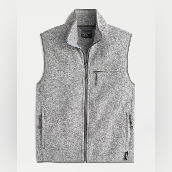J. Crew Nordic vest in Polartec sweater fleece Gray Medium - Picture 1 of 13